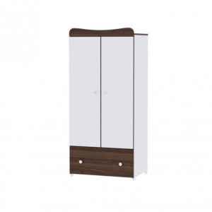 Lorelli Exclusive szekrény - White & Walnut / Fehér & Dió