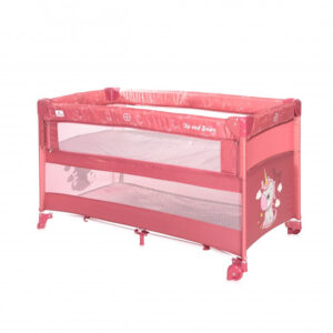 Lorelli Up and Down multifunkciós utazóágy - Rose Velvet Unicorn