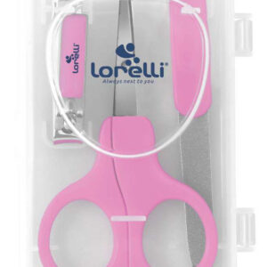 Baby Care manikűr szett tartóban - pink