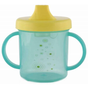 Baby Care itatópohár fogantyúval 210ml alacsony - green