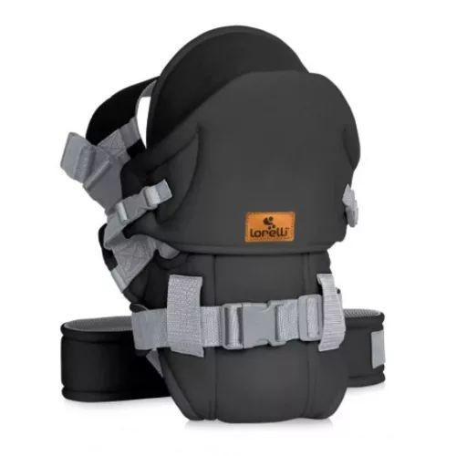 Kenguruhordozó mindennapi használatra – Lorelli Weekend Black & Grey