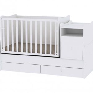 Lorelli Trend PLUS kombi ágy 70x165 - Trió White / Fehér