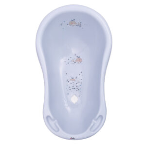 Maltex Babakád leeresztő dugóval, bálna, Minimal, 84 cm, satin blue